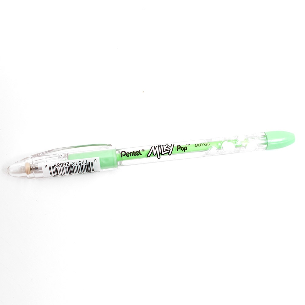 Pentel, Gel, Art & School, Milky Pop, Pastel, Pen, 292773, Mint Green